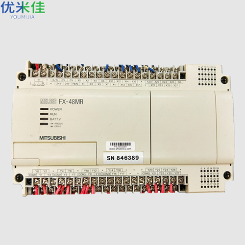 MITSUBISHI三菱PLC可编程控制器FX-48MR-ES UL 二手PLC可编程控制器