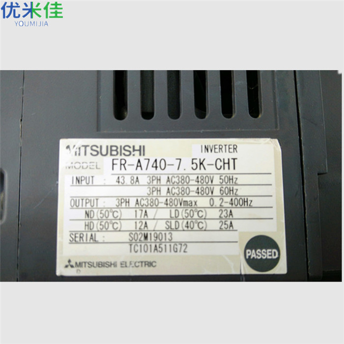 苏州三菱变频器FR-A740-7.5K-CHT维修保修